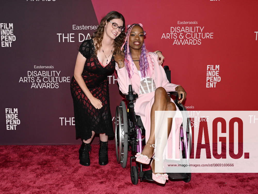 ANA SHARP and JILLIAN MERCADOA attend the inaugural Easterseals Disability Arts & Culture Awards DARCYS Awards red carpet. Santa Monica USA - ZUMAb173 20261010_aap_b173_091