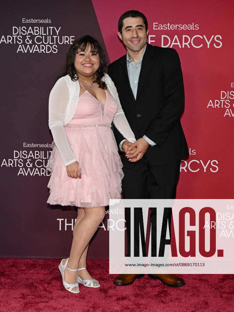 MELISSA RAMIREZ and ADAN CORREA attend the inaugural Easterseals Disability Arts & Culture Awards DARCYS Awards red carpet. Santa Monica USA - ZUMAb173 20261010_aap_b173_108