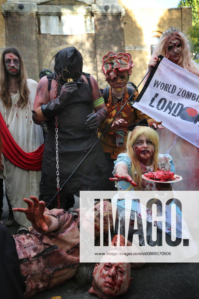 World Zombie Day In London, UK - 10 Oct 2026 Revellers dressed as zombies gather in a churchyard in Wardour Street during the celebration. Supporters of World Zombie Day dressed in their best zombie attire and took to the streets and open spaces of London’s Soho district. The event started in the United States in 2006 and raises money through donations for charities like The Dead Good Club that helps people keep abreast of fast changing technologies like AI and digital media. London United Kingdom