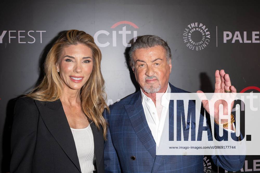 (L-R) Jennifer Flavin and Sylvester Stallone attend.screening of Tulsa King during PaleyFest NY 2026 at The Paley Museum on October 10, 2026 in New York City. New York United States - ZUMAs197 20261010_aaa_s197_680