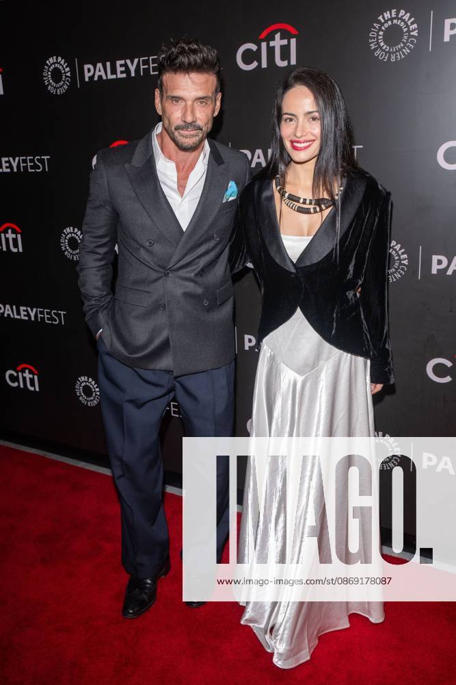 (L-R) Frank Grillo and Sinayra San Nardi attend.screening of Tulsa King during PaleyFest NY 2026 at The Paley Museum on October 10, 2026 in New York City. New York United States - ZUMAs197 20261010_aaa_s197_685