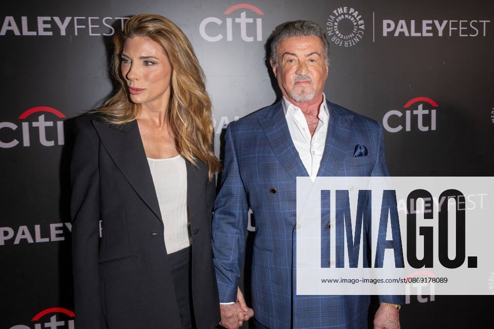 (L-R) Jennifer Flavin and Sylvester Stallone attend.screening of Tulsa King during PaleyFest NY 2026 at The Paley Museum on October 10, 2026 in New York City. New York United States - ZUMAs197 20261010_aaa_s197_686