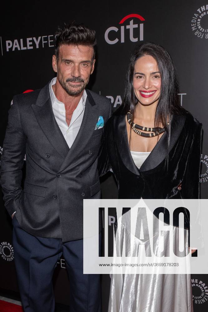 (L-R) Frank Grillo and Sinayra San Nardi attend.screening of Tulsa King during PaleyFest NY 2026 at The Paley Museum on October 10, 2026 in New York City. New York United States - ZUMAs197 20261010_aaa_s197_693
