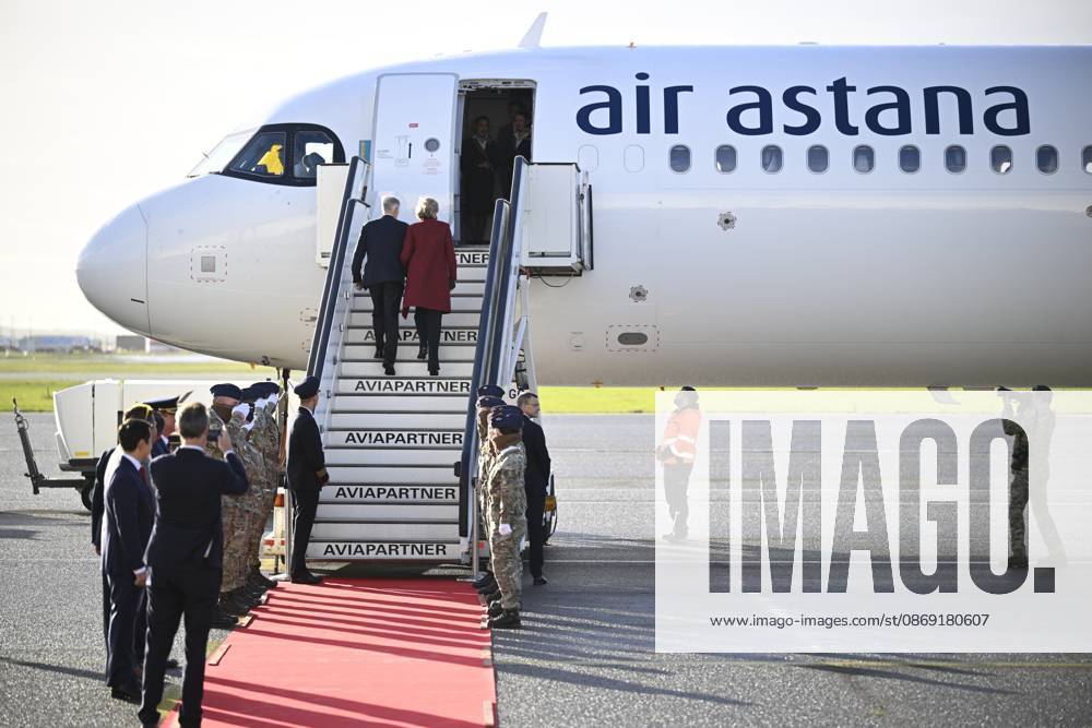King Philippe - Filip of Belgium and Queen Mathilde of Belgium pictured at the official departure ceremony ahead of a state visit of the Belgian King and Queen to Kazakhstan, on Sunday 11 October 2026, at Melsbroek military airport. The first State Visit of Belgium s royal couple in central Asia from 11 to 14 October 2026, aims to highlight bilateral cooperation in the economic, academic, and cultural fields. JASPERxJACOBS 189424476