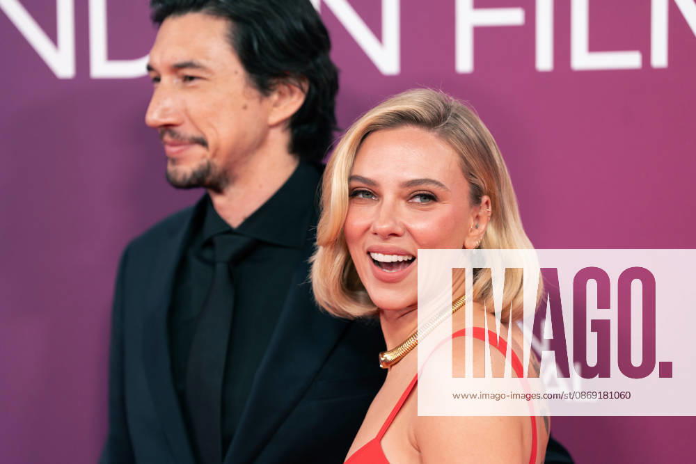 Adam Driver and Scarlett Johansson attend the premiere of Paper Tiger during the 70th BFI London Film Festival at the Royal Festival Hall. London United Kingdom - ZUMAs197 20261010_aaa_s197_791