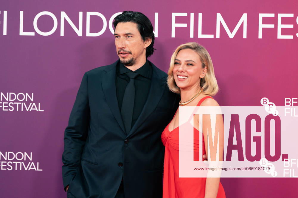 Adam Driver and Scarlett Johansson attend the premiere of Paper Tiger during the 70th BFI London Film Festival at the Royal Festival Hall. London United Kingdom - ZUMAs197 20261010_aaa_s197_780