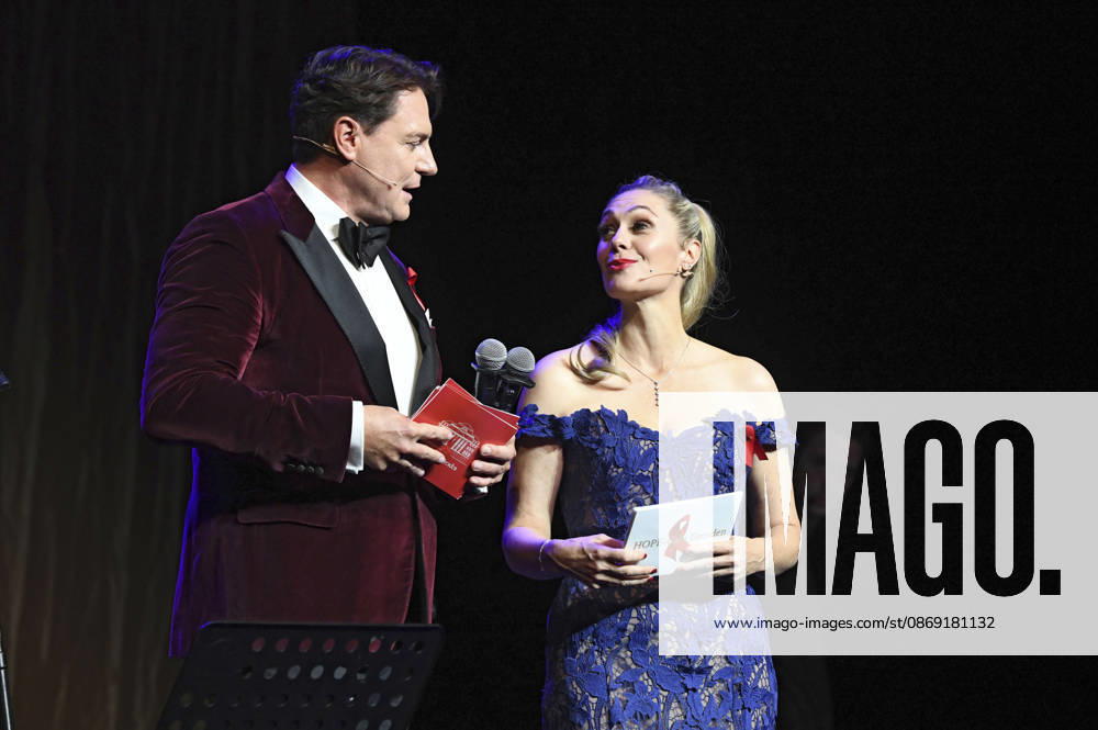 Benjamin Bieneck and Ruth Moschner at the 18 Hope Gala 2026 at the Schauspielhaus Dresden, October 10, 2026 Foto:xM.xFischerx xFuturexImagex hope_6109