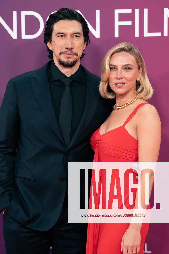 Adam Driver and Scarlett Johansson attend the premiere of Paper Tiger during the 70th BFI London Film Festival at the Royal Festival Hall. London United Kingdom - ZUMAs197 20261010_aaa_s197_795