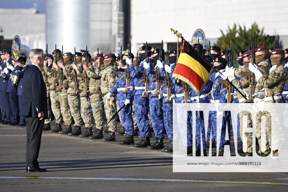 King Philippe - Filip of Belgium pictured at the official departure ceremony ahead of a state visit of the Belgian King and Queen to Kazakhstan, on Sunday 11 October 2026, at Melsbroek military airport. The first State Visit of Belgium s royal couple in central Asia from 11 to 14 October 2026, aims to highlight bilateral cooperation in the economic, academic, and cultural fields. JASPERxJACOBS 189424536