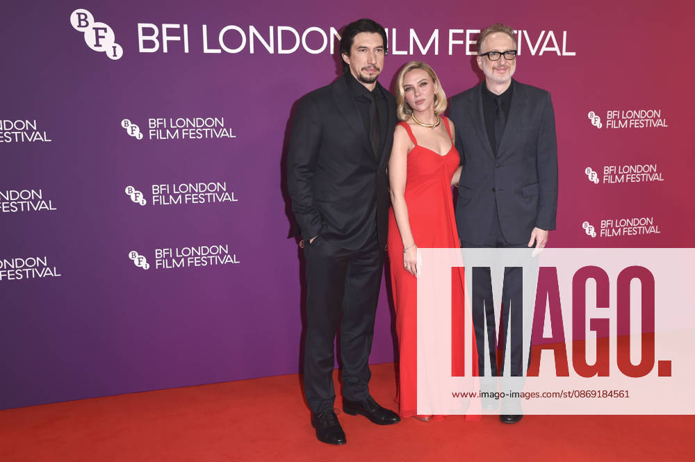 Adam Driver, Scarlett Johansson, and James Gray at the premiere of the film *Paper Tiger* at the 70th BFI London Film Festival 2026 at the Royal Festival Hall in London, October 10, 2026 Foto:xS.xFuturexImagex paper_6046