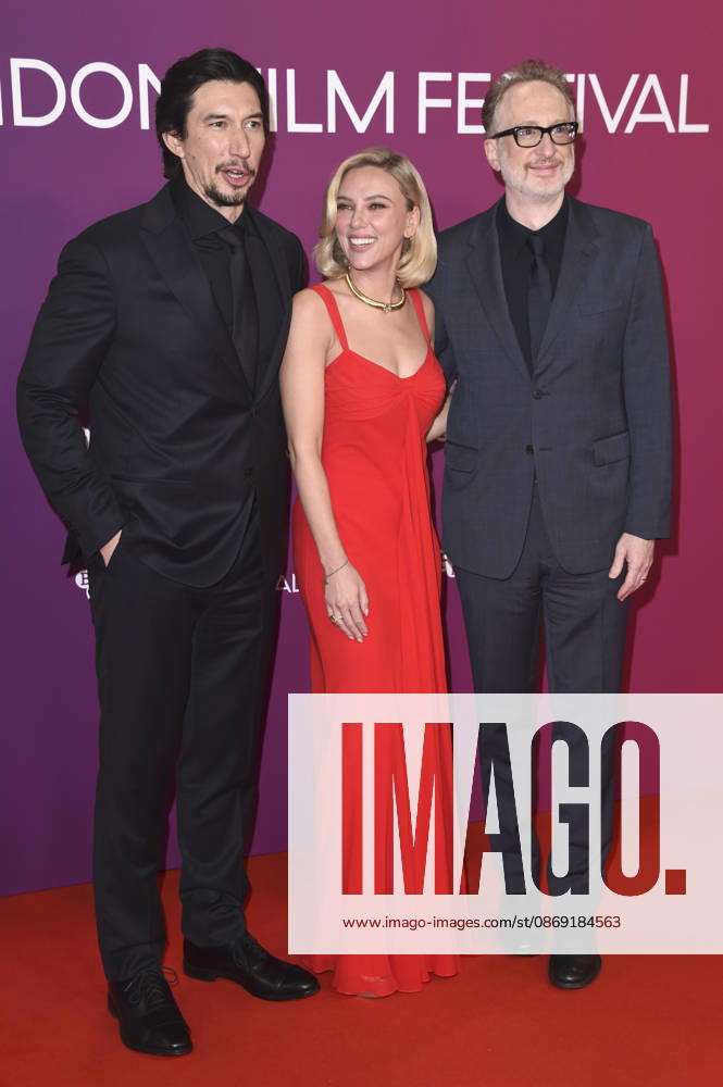 Adam Driver, Scarlett Johansson, and James Gray at the premiere of the film *Paper Tiger* at the 70th BFI London Film Festival 2026 at the Royal Festival Hall in London, October 10, 2026 Foto:xS.xFuturexImagex paper_6047