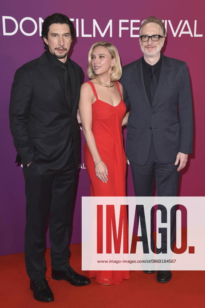 Adam Driver, Scarlett Johansson, and James Gray at the premiere of the film *Paper Tiger* at the 70th BFI London Film Festival 2026 at the Royal Festival Hall in London, October 10, 2026 Foto:xS.xFuturexImagex paper_6048