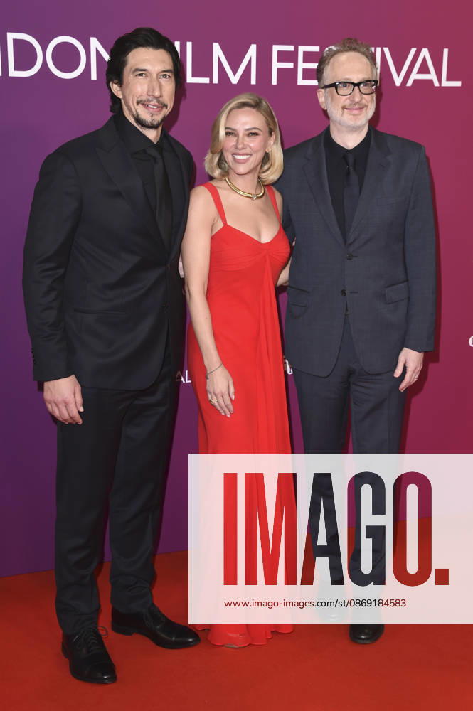 Adam Driver, Scarlett Johansson, and James Gray at the premiere of the film *Paper Tiger* at the 70th BFI London Film Festival 2026 at the Royal Festival Hall in London, October 10, 2026 Foto:xS.xFuturexImagex paper_6049