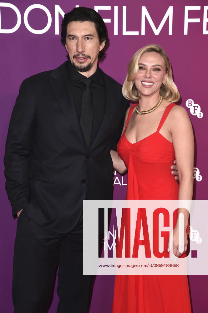 Adam Driver and Scarlett Johansson at the premiere of the film *Paper Tiger* at the 70th BFI London Film Festival 2026 at the Royal Festival Hall in London, October 10, 2026 Foto:xS.xFuturexImagex paper_6055