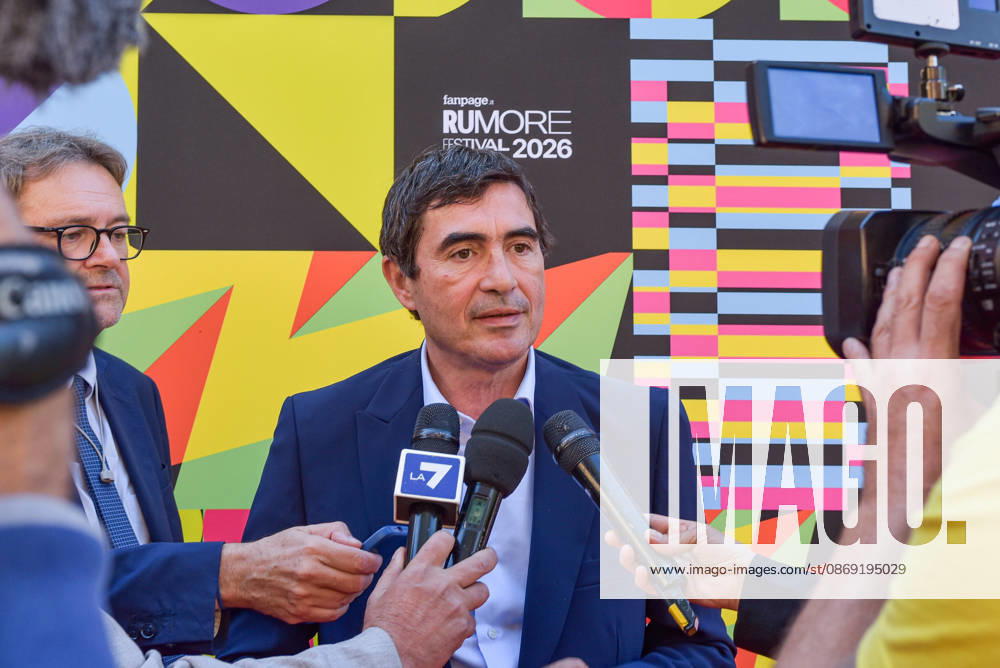 Sinistra Italiana Secretary Nicola Fratoianni speaks to the press during the Rumore Festival 2026 at Acquario Romano in Rome on October 11, 2026. Rome Italy - ZUMAn299 20261011_zip_n299_011