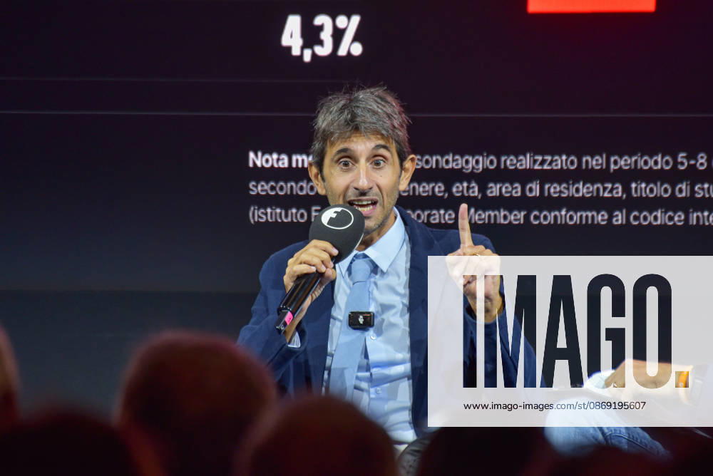 Fratelli d Italia politician and MP Giovanni Donzelli speaks during the panel Faccia a Faccia con i politici at the Rumore Festival 2026 at Acquario Romano in Rome on October 11, 2026. Rome Italy - ZUMAn299 20261011_zip_n299_029