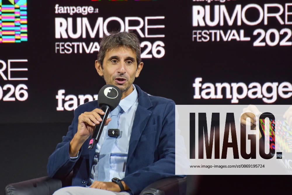 Fratelli d Italia politician and MP Giovanni Donzelli speaks during the panel Faccia a Faccia con i politici at the Rumore Festival 2026 at Acquario Romano in Rome on October 11, 2026. Rome Italy - ZUMAn299 20261011_zip_n299_041