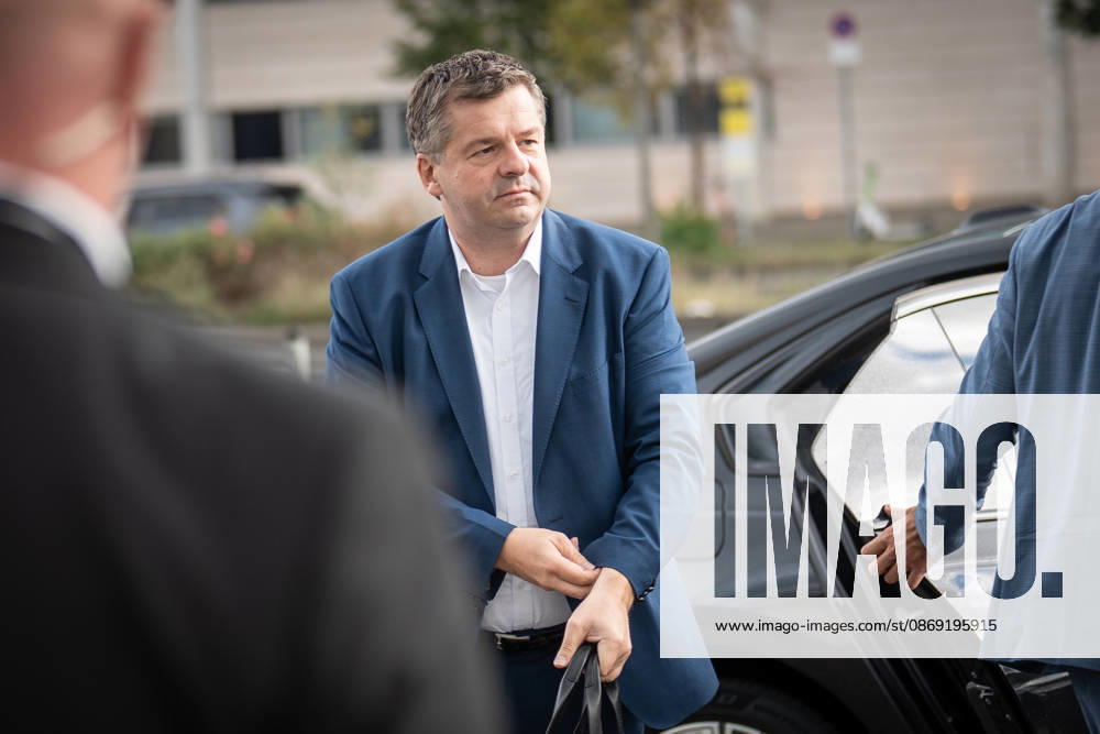 Sven Schulze, Minister-President and parliamentary group leader of Saxony-Anhalt, upon his arrival at the Konrad Adenauer House for the CDU Germany Executive Committee Retreat in Berlin, October 2026, Berlin, Berlin, Germany, Konrad Adenauer House
