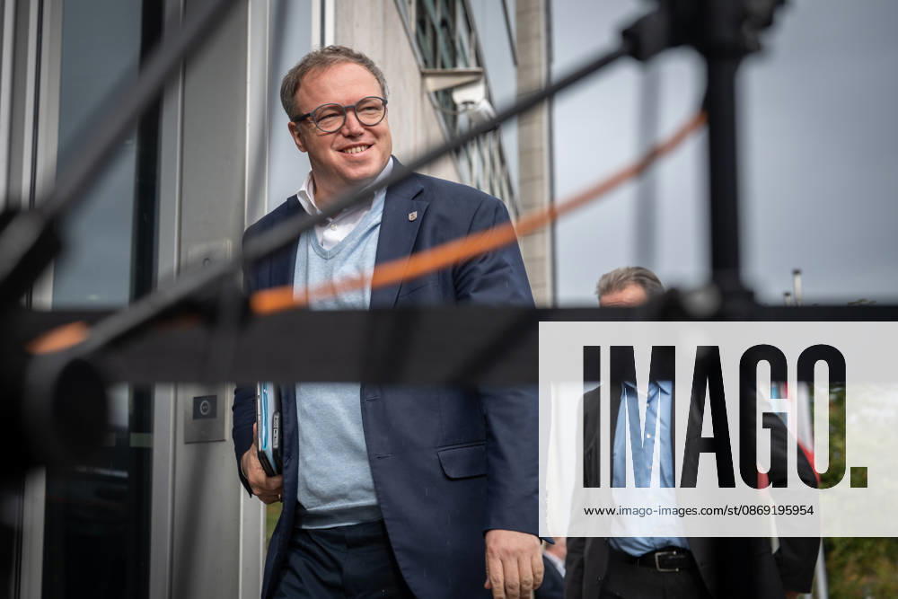Mario Voigt, Minister-President of Thuringia, upon his arrival at the CDU Germany Executive Committee Retreat in Berlin, October 2026, Berlin, Berlin, Germany, Konrad Adenauer House