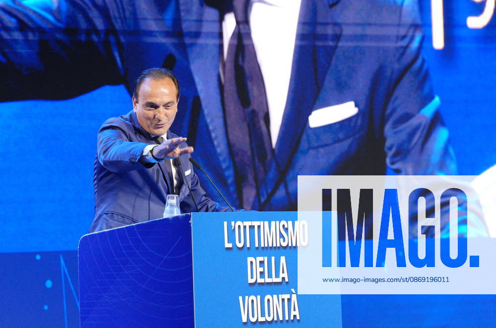 IPA89549640 - Milan, October 11, 2026, Forza Italia Event: The Optimism of Will at the East End Studios on Via Mecenate with Alberto Cirio