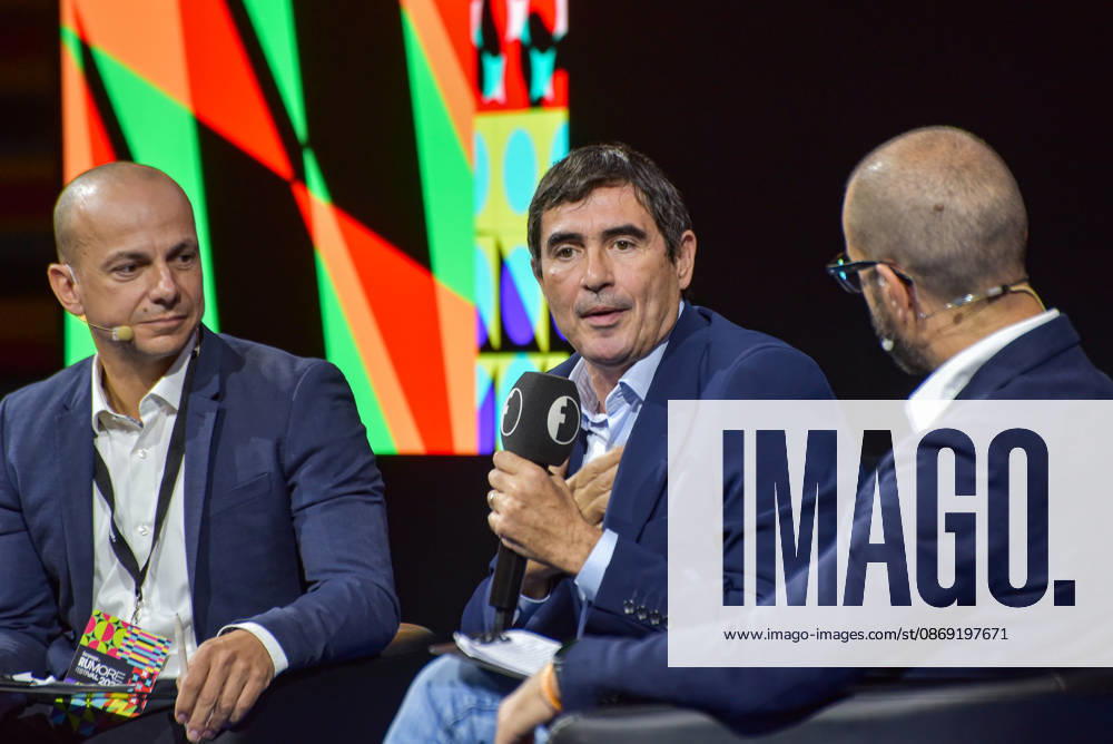 Political leaders Elly Schlein, Giuseppe Conte, Nicola Fratoianni, and Giovanni Donzelli take part in the panel Faccia a Faccia con i politici with Fanpage.it journalists during the Rumore Festival 2026 at Acquario Romano. - 11 Oct 2026 Fanpage.it reporter Marco Billeci (L), Sinistra Italiana Secretary Nicola Fratoianni (C), and Fanpage.it Director Francesco Cancellato (R) during an interview at the panel Faccia a Faccia con i politici during the Rumore Festival 2026 at Acquario Romano in Rome. Rome Italy