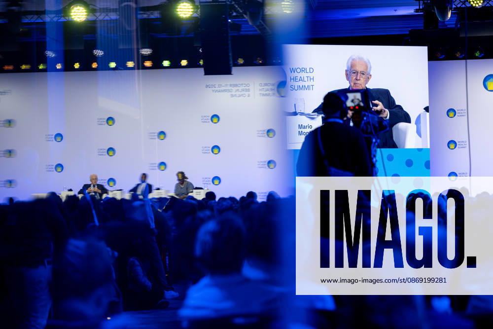 World Health Summit 2026, Germany, Berlin, October 11, 2026 Former Italian Prime Minister Prof. Dr. Mario Monti during a panel di
