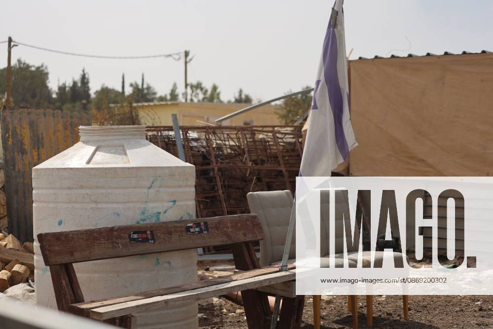 Settlers restrict access to Palestinian property UMM AL-KHAIR, MASAFER YATTA, OCCUPIED WEST BANK, OCTOBER 11, 2026: Israeli settlers placed barbed wire in the sheep pen yard and plastic sheets in front of the windows of the Salem al-Hathaleen family home in Umm al-Khair, Masafer Yatta, south of Hebron. The Israeli military subsequently declared the area a closed military zone, preventing the family from accessing the sheep pen and backyard, where a newly established settler outpost is located. MASAFER YATTA Palestine, State of