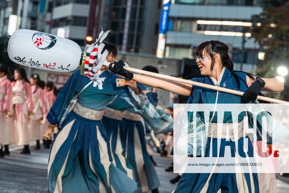 General view, October 11, 2026 - Dancers perform during the main festival of the 27th Tokyo Yosakoi Festival in Ikebukuro, Tokyo, Japan, on October 11, 2026. Held as part of Fukuro Matsuri, the annual dance festival brings together approximately 100 teams and 5,000 performers from across Japan, filling the streets with colorful costumes, synchronized choreography, and energetic yosakoi performances. aflo_355096950