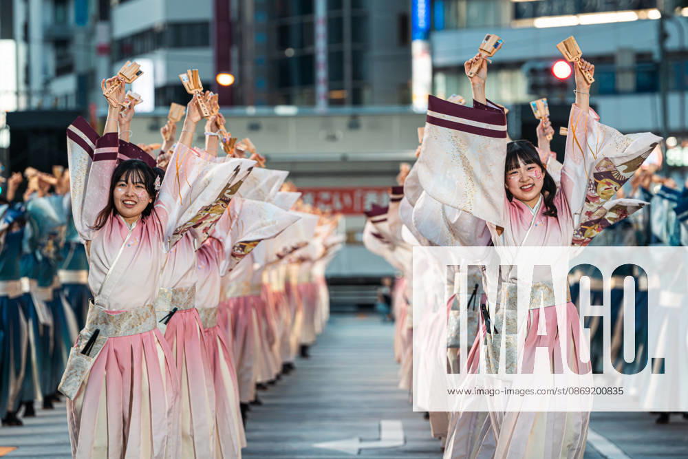 General view, October 11, 2026 - Dancers perform during the main festival of the 27th Tokyo Yosakoi Festival in Ikebukuro, Tokyo, Japan, on October 11, 2026. Held as part of Fukuro Matsuri, the annual dance festival brings together approximately 100 teams and 5,000 performers from across Japan, filling the streets with colorful costumes, synchronized choreography, and energetic yosakoi performances. aflo_355096961