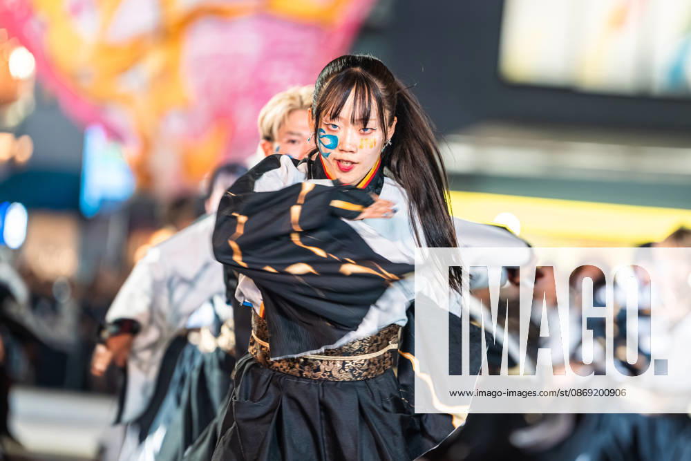 General view, October 11, 2026 - Dancers perform during the main festival of the 27th Tokyo Yosakoi Festival in Ikebukuro, Tokyo, Japan, on October 11, 2026. Held as part of Fukuro Matsuri, the annual dance festival brings together approximately 100 teams and 5,000 performers from across Japan, filling the streets with colorful costumes, synchronized choreography, and energetic yosakoi performances. aflo_355103966