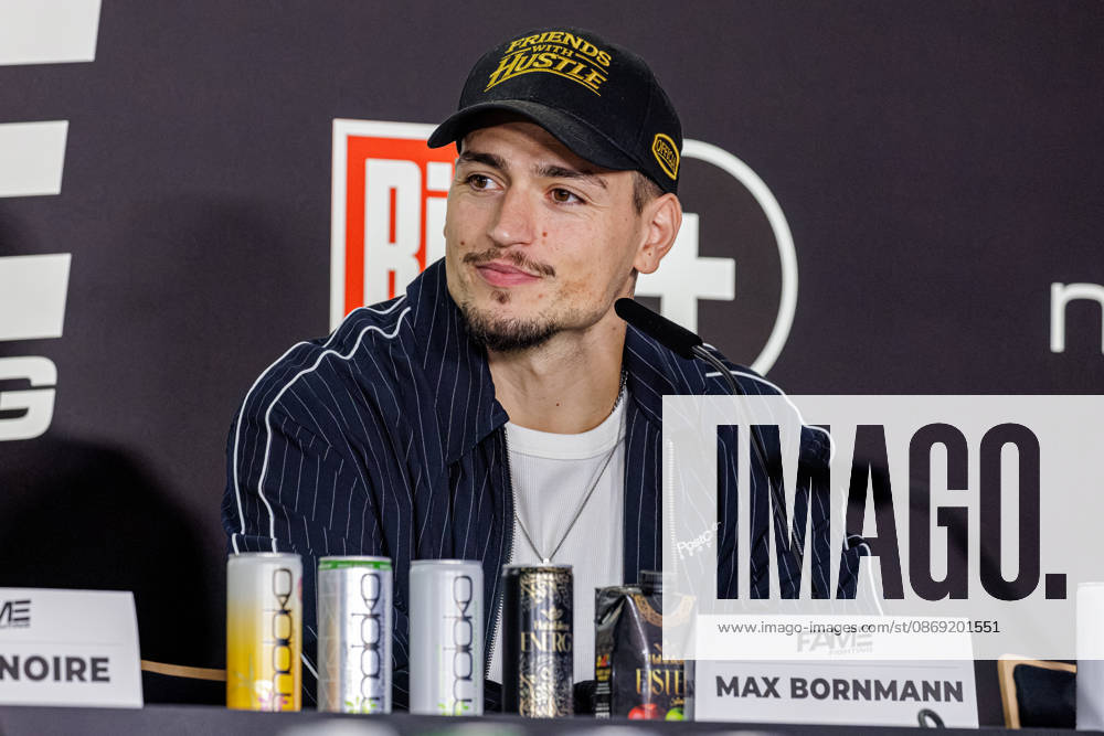 Max Bornmann at the press conference for Fame Fighting 4 Celebrity Boxing at the Atlantic Hotel in Essen, North Rhine-Westphalia, Germany