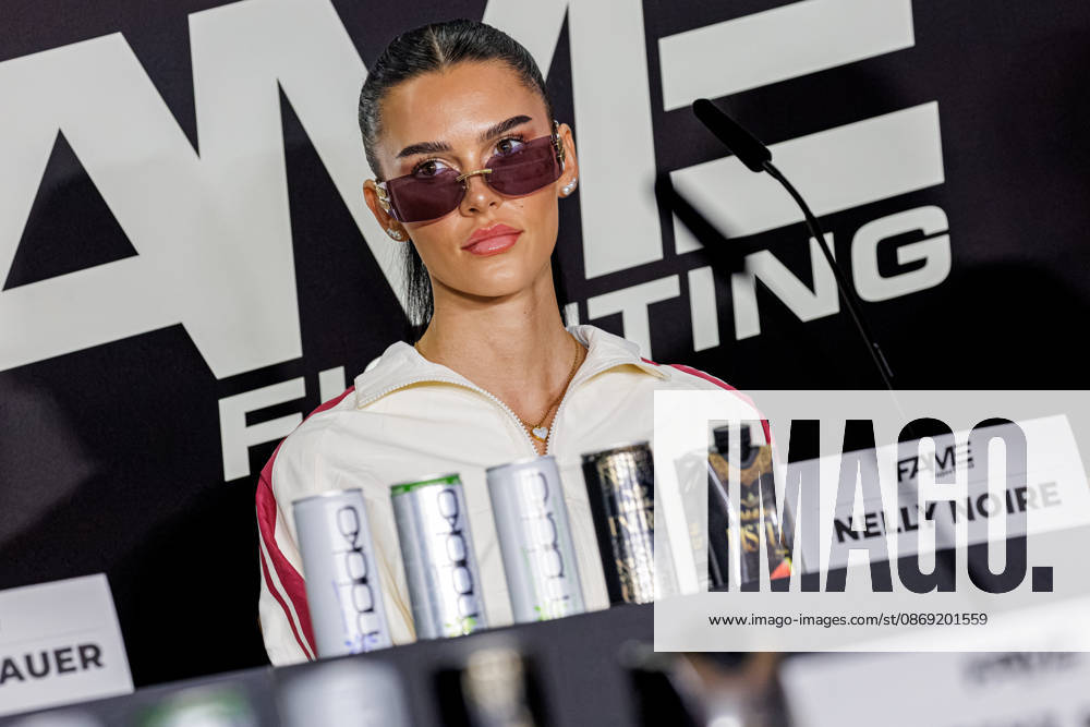 Nelly Noire at the press conference for Fame Fighting 4 Celebrity Boxing at the Atlantic Hotel in Essen, North Rhine-Westphalia, Germany