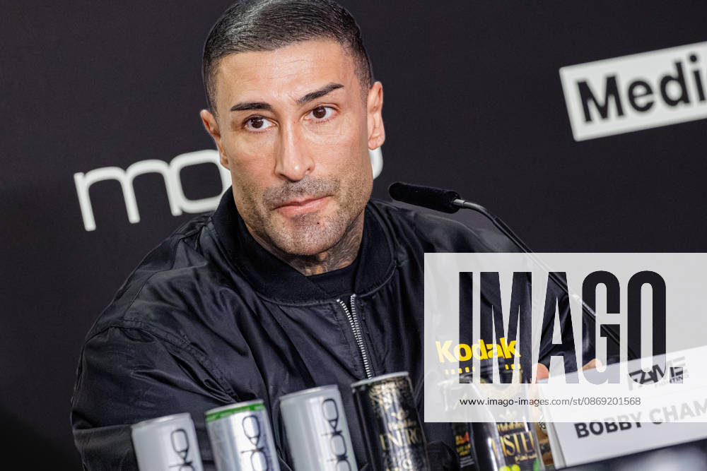 Bobby Chambers at the press conference for Fame Fighting 4 Celebrity Boxing at the Atlantic Hotel in Essen, North Rhine-Westphalia, Germany