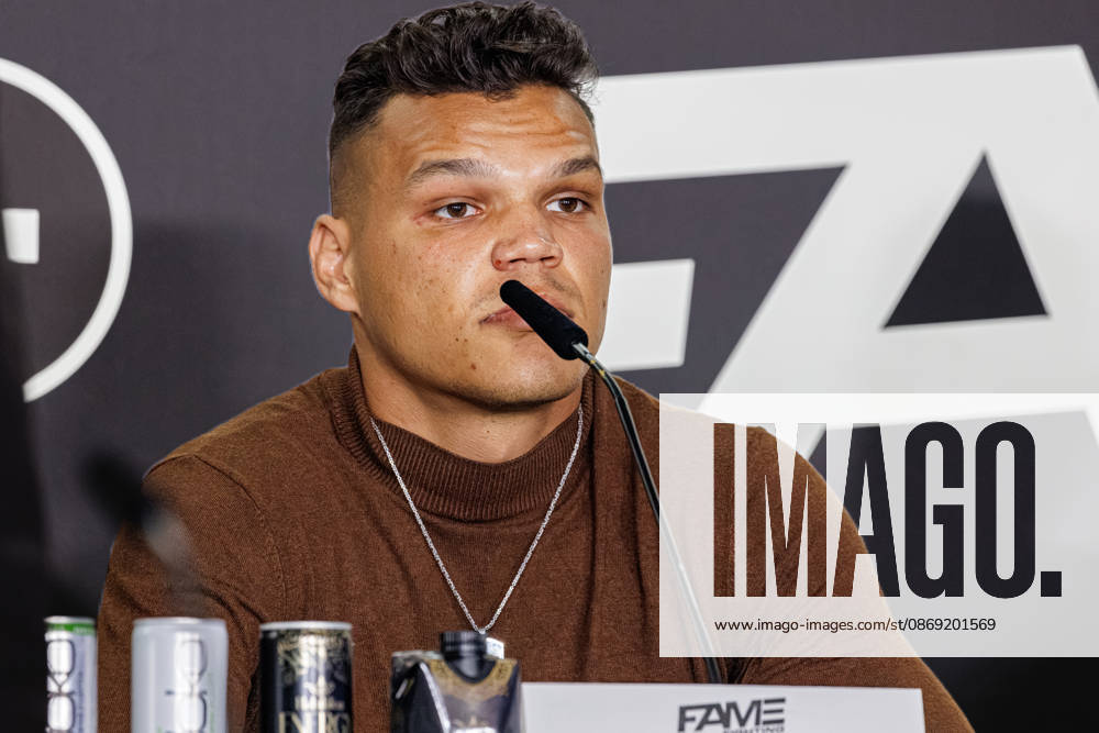 Allen Bauer at the press conference for Fame Fighting 4 Celebrity Boxing at the Atlantic Hotel in Essen, North Rhine-Westphalia, Germany
