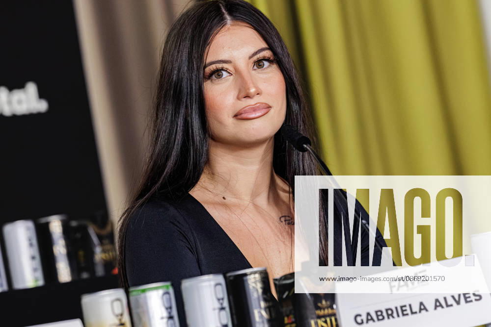 Gabriela Alves at the press conference for Fame Fighting 4 Celebrity Boxing at the Atlantic Hotel in Essen, North Rhine-Westphalia, Germany