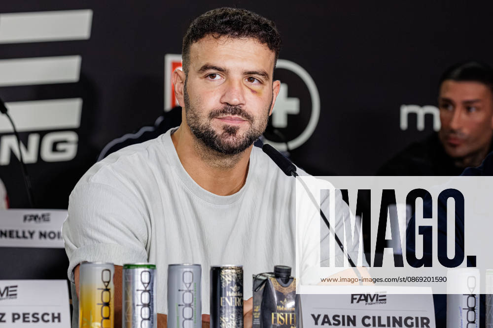 Yasin Cilingir at the press conference for Fame Fighting 4 Celebrity Boxing at the Atlantic Hotel in Essen, North Rhine-Westphalia, Germany