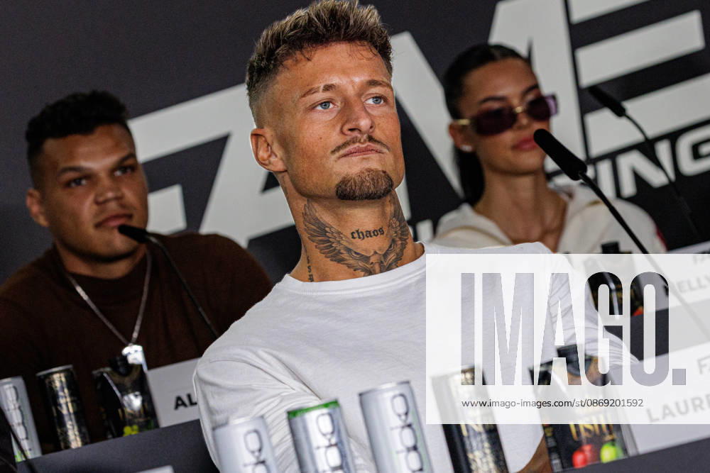 Laurenz Pesch at the press conference for Fame Fighting 4 Celebrity Boxing at the Atlantic Hotel in Essen, North Rhine-Westphalia, Germany