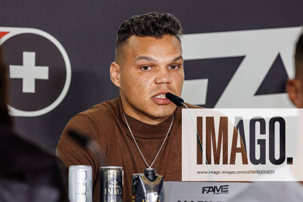 Allen Bauer at the press conference for Fame Fighting 4 Celebrity Boxing at the Atlantic Hotel in Essen, North Rhine-Westphalia, Germany