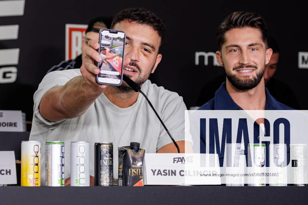 Yasin Cilingir at the press conference for Fame Fighting 4 Celebrity Boxing at the Atlantic Hotel in Essen, North Rhine-Westphalia, Germany