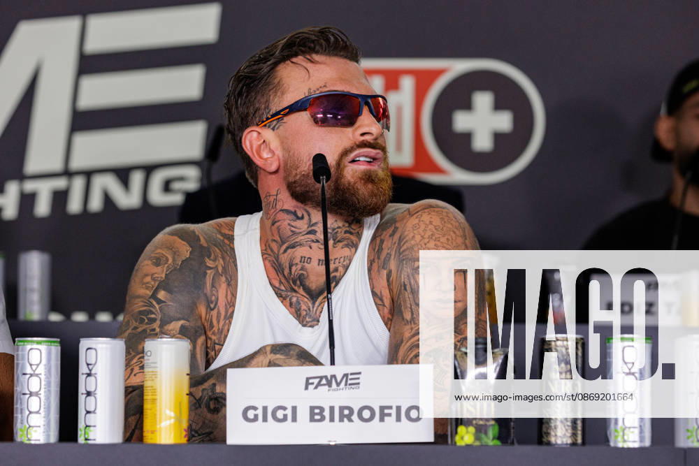 Luigi Gigi Birofio at the press conference for Fame Fighting 4 Celebrity Boxing at the Atlantic Hotel in Essen, North Rhine-Westphalia, Germany