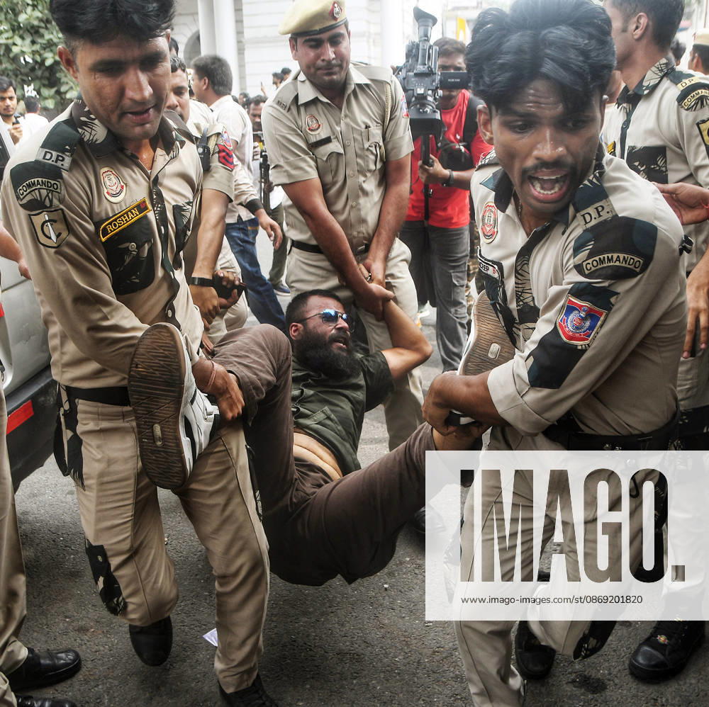 Workers of SFI, AISF and AIYF are being detained by Delhi Police while holding a protest against CEC Gyanesh Kumar at the Inner Circle of Connaught Place New Delhi, Oct 11 (ANI): Workers of SFI, AISF and AIYF are being detained by Delhi Police while holding a protest against CEC Gyanesh Kumar at the Inner Circle of Connaught Place, in New Delhi on Sunday. Delhi New Delhi India