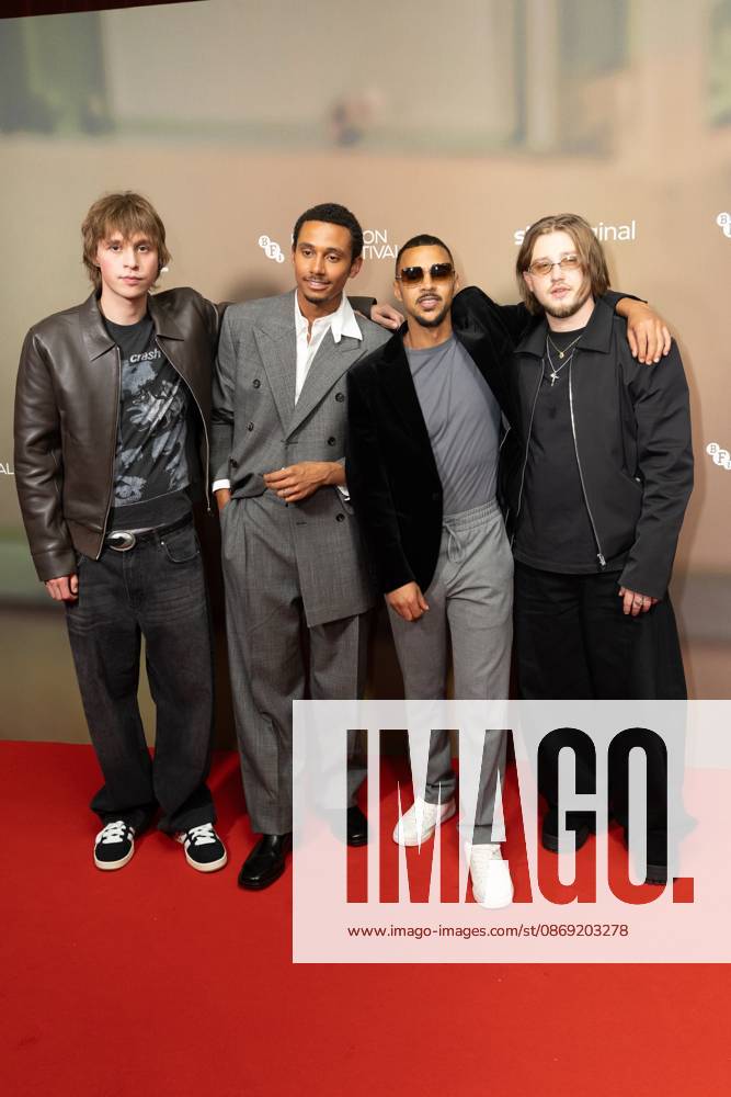 (L-R), Vladyslav Baliuk, Sekou Diaby, Swindle and Ryan Dean attend the ANIMOL Screening at The 70th BFI London Film Festival at the BFI, Southbank.Cast and Guests attend the ANIMOL Screening at The 70th BFI London Film Festival, The BFI, Southbank, London London United Kingdom - ZUMAs197 20261011_aaa_s197_144