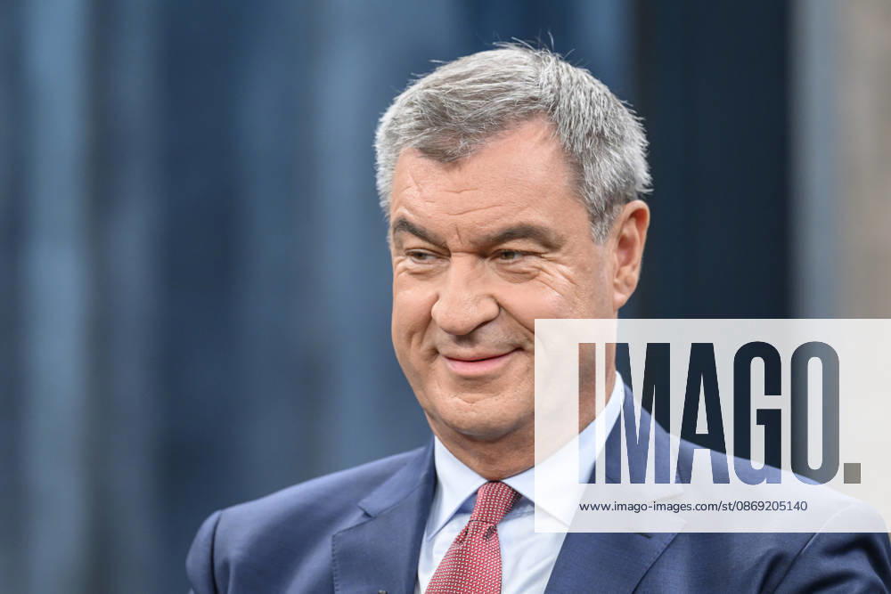 Pictured, from left: Markus Söder, Minister-President of Bavaria, CSU, GER; Berlin, studio; guest on Caren Miosga’s political talk show, TV program, Das Erste, from Studio 20 in Berlin-Adlershof, Topic: How will the government get out of the crisis, Mr. Söder, October 11, 2026,