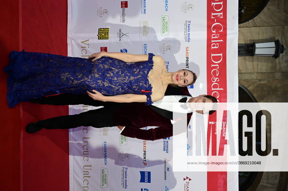 Ruth Moschner and Benjamin Bieneck at the 18 Hope Gala 2026 at the Schauspielhaus Dresden