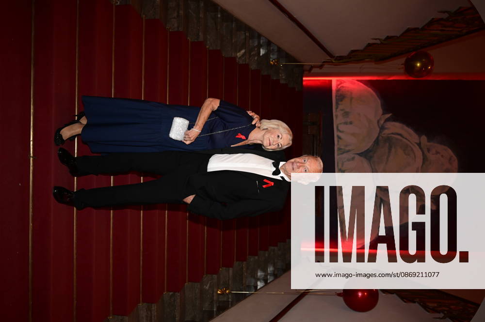 Eduard Geyer with his wife, Angelika Geyer, at the 18 Hope Gala 2026 at the Schauspielhaus Dresden