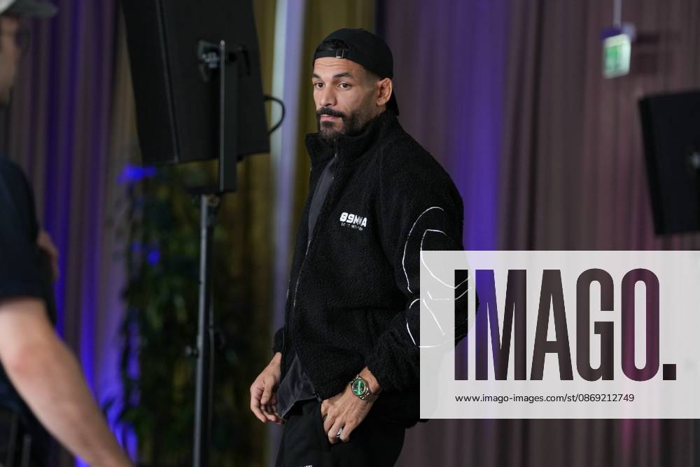 Fame Fighting 2026 Press Conference: Ediz Tasci at the press conference for the fourth edition of Fame Fighting Celebrity Boxing on October 11, 2026, at the Atlantic Hotel in Essen, North Rhine-Westphalia