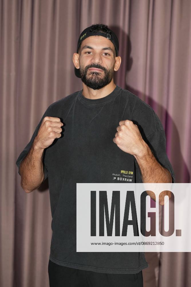 Fame Fighting 2026 Press Conference: Ediz Tasci at the press conference for the fourth edition of Fame Fighting Celebrity Boxing on October 11, 2026, at the Atlantic Hotel in Essen, North Rhine-Westphalia