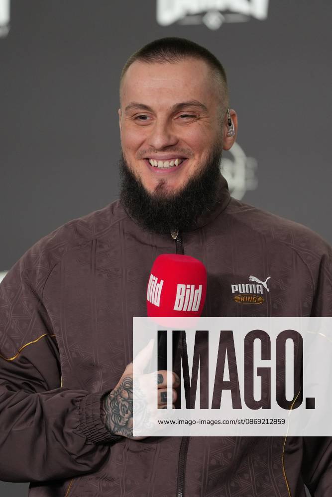 Fame Fighting 2026 Press Conference: Eugen Lopez at the press conference for the fourth edition of Fame Fighting Celebrity Boxing on October 11, 2026, at the Atlantic Hotel in Essen, North Rhine-Westphalia
