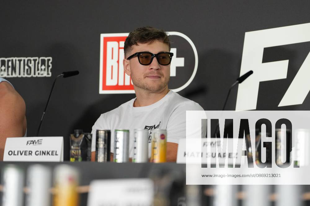 Fame Fighting 2026 Press Conference: Oliver Ginkel at the press conference for the fourth edition of Fame Fighting Celebrity Boxing on October 11, 2026, at the Atlantic Hotel in Essen, North Rhine-Westphalia