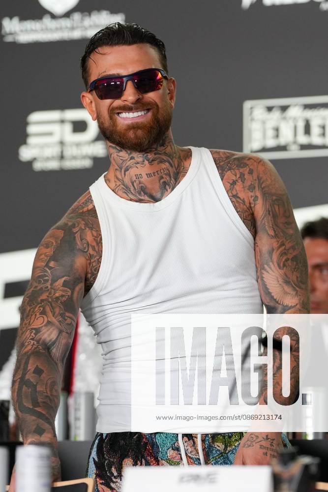Fame Fighting 2026 Press Conference: Luigi Gigi Birofio at the press conference for the fourth edition of Fame Fighting Celebrity Boxing on October 11, 2026, at the Atlantic Hotel in Essen, North Rhine-Westphalia